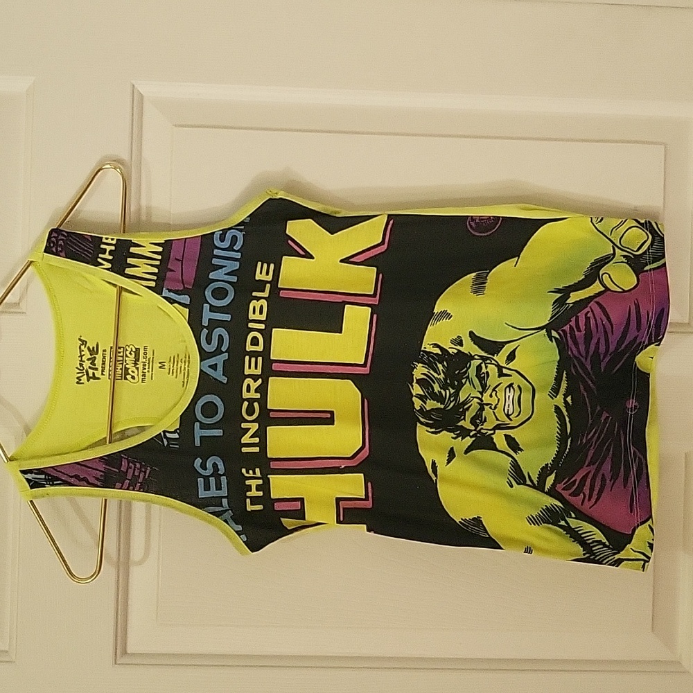 Mighty Fine Present Marvel Comics Incredible Hulk Tank Top Sz M